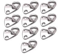 ASJFGTEH 10 Piezas de Gancho de Defensa de Acero Inoxidable 316 con Clip de Resorte de Ojo Cerrado, Accesorios de Hardware for Yates y Barcos Marinos, Piezas de Gancho de Defensa(35mm Type 2)