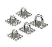 ASJFGTEH 5 Ganchos Resistentes for Ventiladores de casa, hamacas Resistentes, hamacas en Forma de U, Ganchos for Colgar en el Techo, Placa de Ojo(6mm-304)