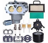 ASJFGTEH 791230 Carburador Stratton 407777 Motor V-Twin de 20 a 25 HP 699709 499804 Kit de carburador MIA10632 Filtro de Aire for cortadora de césped LA150