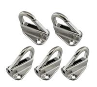 ASJFGTEH Gancho de Defensa con Resorte de Acero Inoxidable de Grado Marino, 5 Piezas, Gancho de Defensa a presión, Cuerda de sujeción, Barco, Vela, remolcador, Hardware Marino