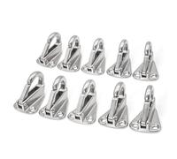 ASJFGTEH Gancho de Defensa de Resorte de Acero Inoxidable 316 de 43 mm, Cuerda de sujeción a presión for Barco, Vela, remolcador, Hardware Marino, Accesorios for Barco, 10 Piezas