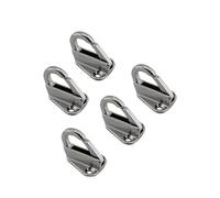 ASJFGTEH Gancho de Resorte for Guardabarros de Acero Inoxidable 316 de 5 Piezas, Gancho for Guardabarros, Gancho for Guardabarros con Resorte for Ropa Marina, Accesorios for Barcos