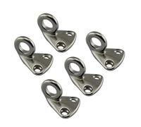 ASJFGTEH Gancho for Defensa de Barco Marino de Acero Inoxidable 316 de 5 Piezas con Ojo Cerrado, Gancho for Defensa de Barco de Vela, Hardware for Yates