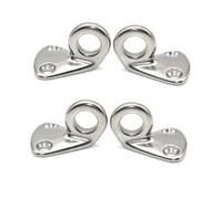 ASJFGTEH Gancho for Guardabarros de Acero Inoxidable 316, 4 Unidades, Pulido Alto, de 35 mm x 29 mm, con miniojo Cerrado, for Yates, Barcos y Accesorios Marinos