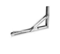 ASJFGTEH Soporte de Estante Triangular Plegable de Acero Inoxidable de 12 Pulgadas, Soporte de Estante Ajustable for Mesa, Escritorio, Montaje en Pared