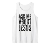 Ask Me About Jesus Camiseta sin Mangas