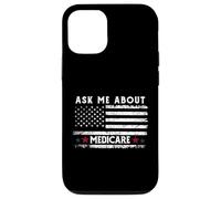 Ask Me About Medicare Health Insurance Consultant Agent Cool Carcasa para iPhone 12/12 Pro
