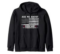 Ask Me About Medicare Health Insurance Consultant Agent Cool Sudadera con Capucha