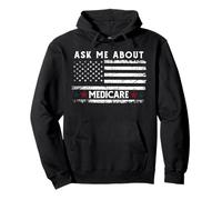 Ask Me About Medicare Health Insurance Consultant Agent Cool Sudadera con Capucha