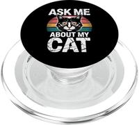 Ask Me About My Cat PopSockets PopGrip para MagSafe