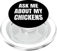Ask Me About My Chickens Funny Farm Lover Tees and More PopSockets PopGrip para MagSafe