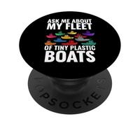 Ask Me About My Fleet of Tiny Plastic Boats 3D Printing Fun PopSockets PopGrip Adhesivo