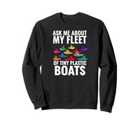 Ask Me About My Fleet of Tiny Plastic Boats 3D Printing Fun Sudadera
