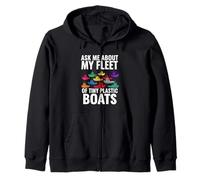 Ask Me About My Fleet of Tiny Plastic Boats 3D Printing Fun Sudadera con Capucha