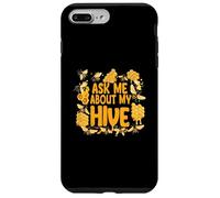 Ask Me About My Hive Funny Beekeeper Honey Bee Lover Carcasa para iPhone 7 Plus/8 Plus