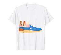 Ask Me About My Moccasins Zapato mocasín de Cuero Suave Camiseta gráfica económica, Hombre, Blanco, XL