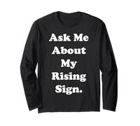 Ask Me About My Rising Sign Horoscope Funny Saying Manga Larga