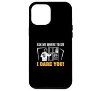 Ask Me Where To Sit I Dare You Funny Ushering Orgullosos Ushers Carcasa para iPhone 12 Pro Max