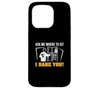 Ask Me Where To Sit I Dare You Funny Ushering Orgullosos Ushers Carcasa para iPhone 15 Pro