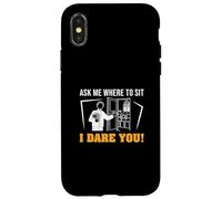 Ask Me Where To Sit I Dare You Funny Ushering Orgullosos Ushers Carcasa para iPhone X/XS