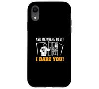 Ask Me Where To Sit I Dare You Funny Ushering Orgullosos Ushers Carcasa para iPhone XR