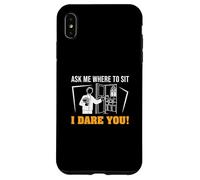 Ask Me Where To Sit I Dare You Funny Ushering Orgullosos Ushers Carcasa para iPhone XS Max