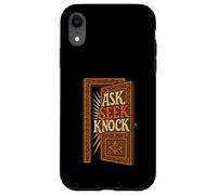 Ask Seek Knock Matthew 7:7 Verso de la Biblia Cristiano Carcasa para iPhone XR