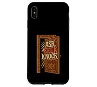 Ask Seek Knock Matthew 7:7 Verso de la Biblia Cristiano Carcasa para iPhone XS MAX