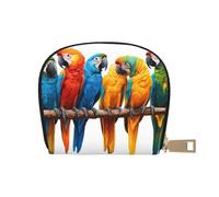 ASKFNASDKMFN Paquete de tarjetas de loros coloridos en árbol para viajeros activos, para tarjetas de tránsito e identificaciones de acceso rápido, 9 x 11 cm, A2, 9X11CM