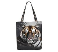 ASKhgg Tiger at rest - Bolsas de lona con estampado de tigre para mujer, bolsa de hombro, mochila de almacenamiento, para viajes, trabajo, gimnasio