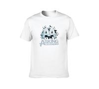 Asking Alexandria AA Logo Rock Band Men's T-Shirt Unisex White Cotton Hip Hop Print tee Shirts XL