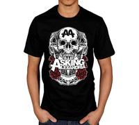 Asking Alexandria Blackhadow Men's T-Shirt Unisex Black Cotton Hip Hop Print tee Shirts XL