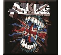 Asking Alexandria Imán de refrigerador Flag Eater band logo nuevo Oficial 76mm x