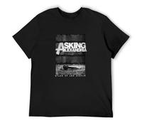 Asking Alexandria Men's T-Shirt Unisex Black Cotton Hip Hop Print tee Shirts M