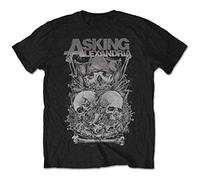Asking Alexandria - T-Shirt # Xl Black Unisex # Skull Stack
