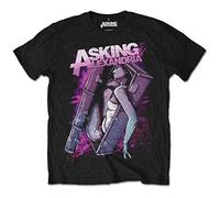 Asking Alexandria - T-Shirt # Xxl Black Unisex # Coffin Girl