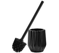 ASKLUND Escobillas de Baño Cepillo WC Piacaba Casa de Banho Escobillero de Cerámica Forma de Diamante Negro