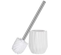 ASKLUND Escobillas de Baño Cepillo WC Piacaba Casa de Banho Escobillero de Cerámica Forma de Diamante Blanco