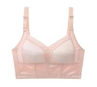 AskmAn Sujetador de gran tamaño sin bordes, transpirable, pechos grandes, adelgazante, control de abdomen, reducción de senos ajustable (Color: piel, tamaño: 42/95E)