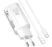 ASKUBSKU 120W Cargador Mini y Cable para Xiaomi Redmi Note 14 Pro+ 13 Pro+ 12Pro+ 5G Carga GAN Adaptador 1 Metro Cable USB C a USB C 6A Rapida Carga para Xiaomi 14T 13T Poco F7 Ultra F6,Viaje