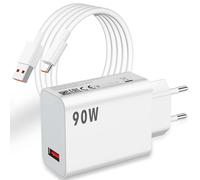 ASKUBSKU 90W Cargador y Cable USB C para Xiaomi Poco X7 Pro F7Pro F6 5G Adaptador 1 Metro Cable Tipo C 6A Rapida Carga para Xiaomi 15T Pro 15 Ultra 14 13 Ultra Redmi Note 15Pro+ 4