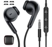 ASKUBSKU Auriculares con Cable para Xiaomi Redmi Note 14 13 12S 11, estéreo Auriculares de 3,5 mm con micrófono para Samsung A15 A16 A14 Galaxy A25 5G A23 Moto G Redmi 14R 13C Poco X6 C75 C65