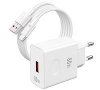 ASKUBSKU Cargador 80W y Cable para Honor 600 Pro 600 500 Pro 400 5G Tablet