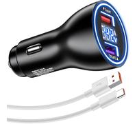 ASKUBSKU Cargador Coche y Cable USB C para Honor 400 Lite 200 90 70 Lite 5G,66W Adaptador de Cargador Coche y Cable 1M Carga Rápida para Honor Magic8 Lite 7Lite 6Lite Pad 9 X8a Huawei MatePad Tablet