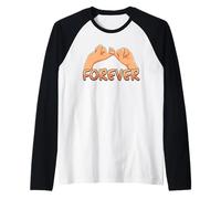 ASL American Sign Language Friends Forever Camiseta Manga Raglan