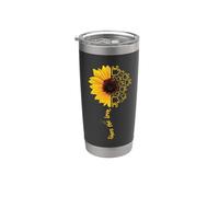 ASL American Sign Language Sunflower Share the Love Vaso térmico de acero inoxidable de doble pared