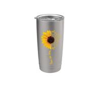 ASL American Sign Language Sunflower Share the Love Vaso térmico de acero inoxidable de doble pared