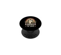 ASL Conciencia Amor Mano Lenguaje de Señas Boho Rainbow PopSockets PopGrip Adhesivo