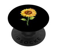ASL Hand I Love You Lenguaje de señas Acuarela Girasol PopSockets PopGrip Adhesivo