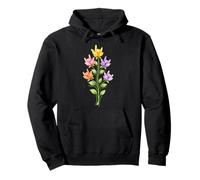 ASL I Love You Flower Hands Signs Floristería Jardinería Sudadera con Capucha